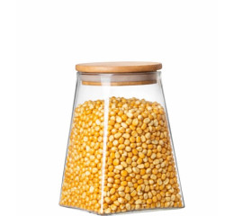 POTE DE VID.BORO.750ML 12,5CM C/TPA BAMBU MR326